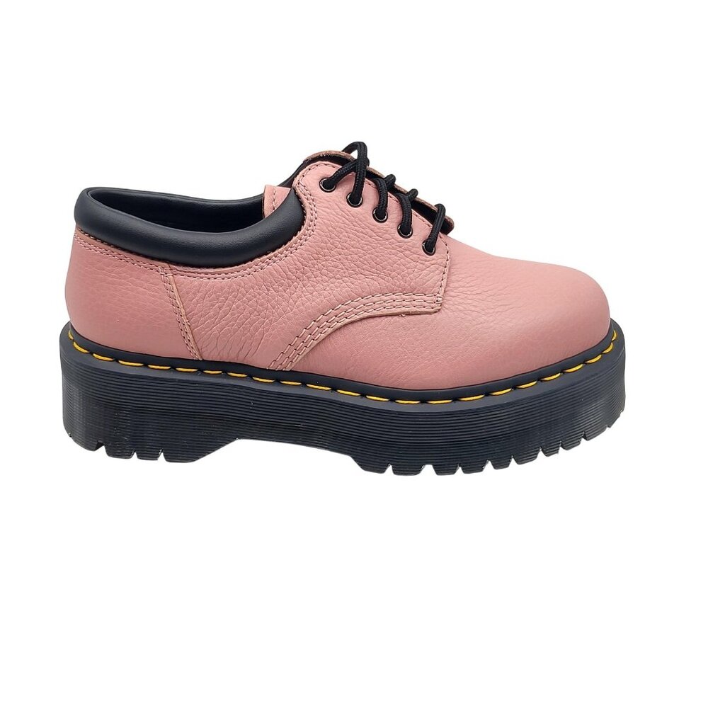 Dr Martens 8053 Quad Womens 9 Pink Leather Platform Oxford Shoes NWOB